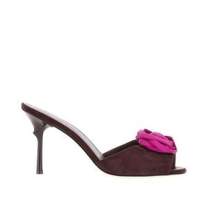 Roger Vivier Women 'Rose Vivier' Suede Leather Mules